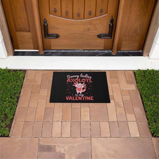 Felpudo Ajolote es mi San Valentín (Exterior)