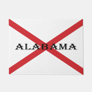 Felpudo Alabama y Mat de la puerta de la bandera cn