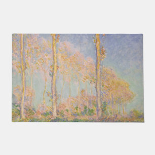 Felpudo Álamos, paisaje impresionista, Claude Monet