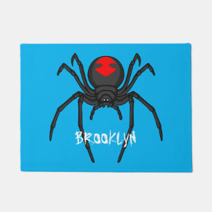 Felpudo Alarmante ilustracion personalizado de araña de vi