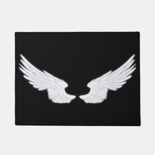 Felpudo Alas del Ángel Blanco caído (Anverso)