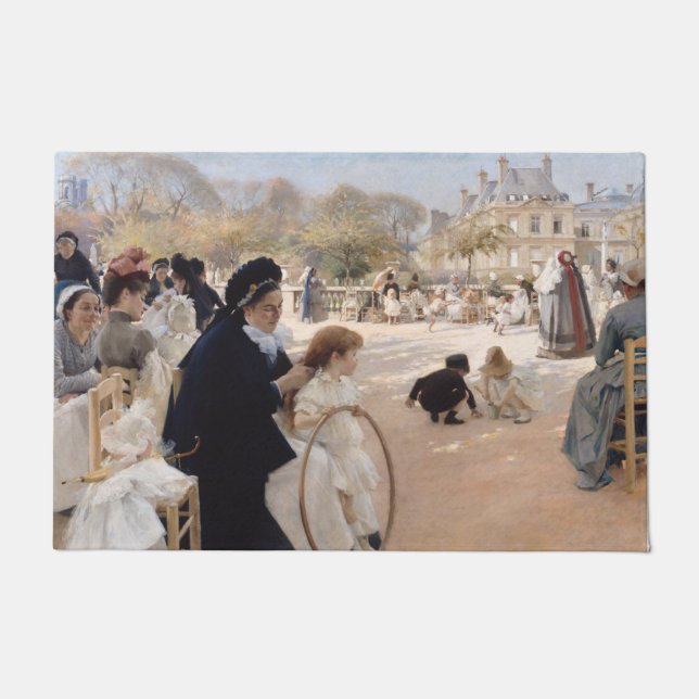 Felpudo Albert Edelfelt - Jardines de Luxemburgo, París (Anverso)