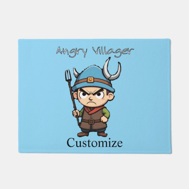 Felpudo Alcalde enfadado con horca Thunder_Cove (Anverso)