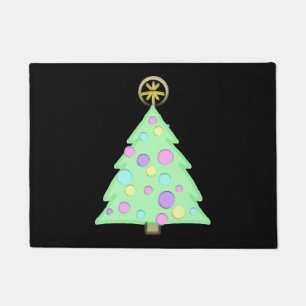 Felpudo Alegre árbol de Navidad