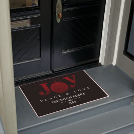 Felpudo Alegría, paz y amor (rojo)