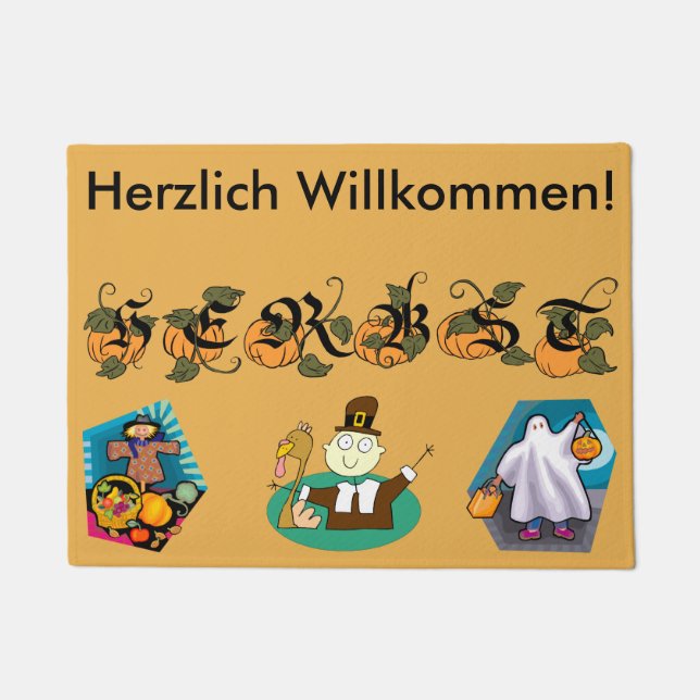 Felpudo alemán de la caída (otoño) (Anverso)