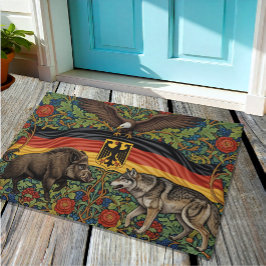 Felpudo Alemania, Bandera, Águila, Boar y Wolf Art