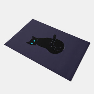 Felpudo Alfombrilla con gato negro