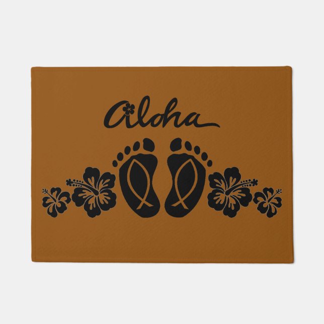 Felpudo Alfombrilla de auto Aloha (Anverso)
