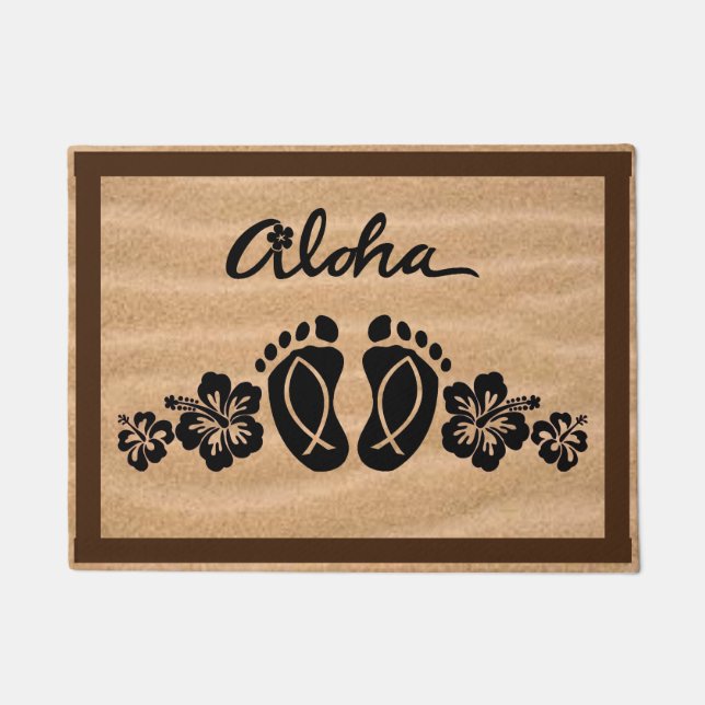 Felpudo Alfombrilla de auto Aloha (Anverso)
