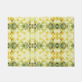 Felpudo Alfombrilla de auto amarilla verde bonito