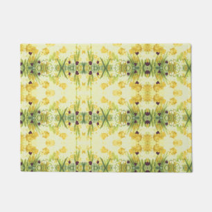 Felpudo Alfombrilla de auto amarilla verde bonito