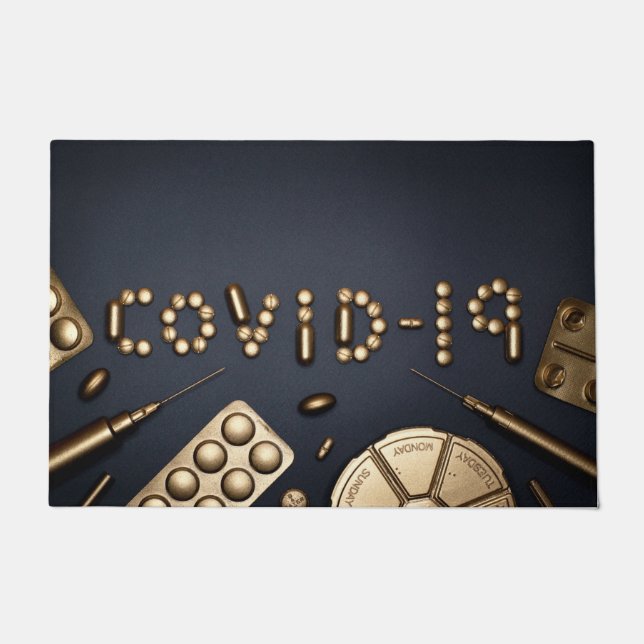 Felpudo Alfombrilla de auto Covid-19 (Anverso)