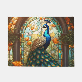 Felpudo Alfombrilla de auto de cocina Peacock Vidrio Manch