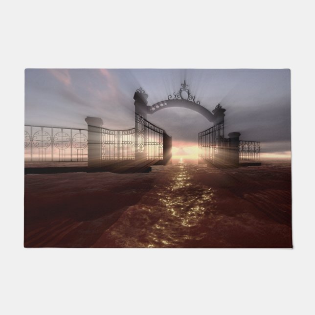 Felpudo Alfombrilla de auto de la Puerta del Cielo (Anverso)