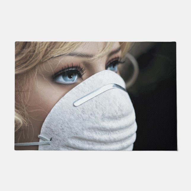 Felpudo Alfombrilla de auto Máscara Protectora de Virus Co (Anverso)