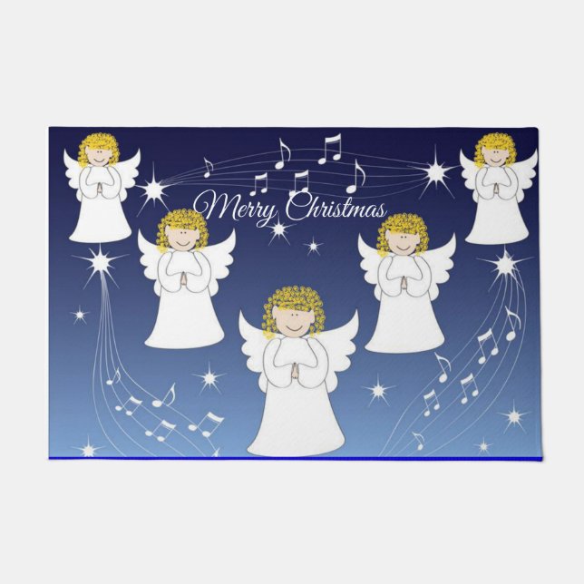 Felpudo Alfombrilla de Navidad, Ángel (Anverso)