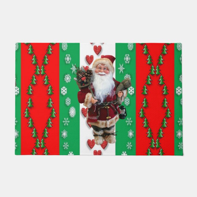 Felpudo Alfombrilla de Navidad, Santa (Anverso)