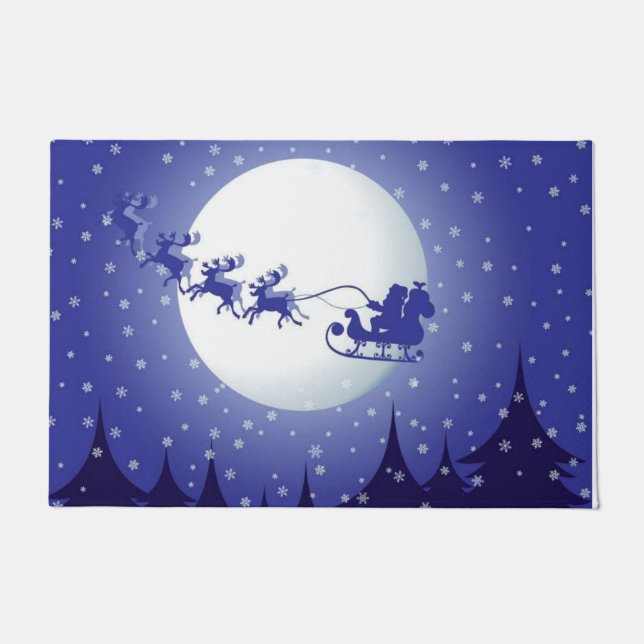 Felpudo Alfombrilla de Navidad, Santa (Anverso)