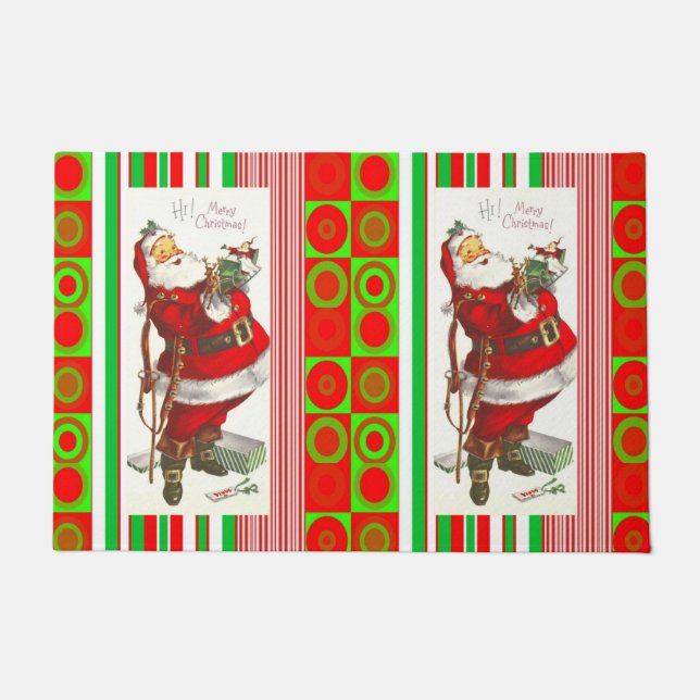 Felpudo Alfombrilla de Navidad, Santa Claus (Anverso)