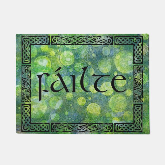 Felpudo Alfombrilla, nudo celta, Fáilte (Anverso)