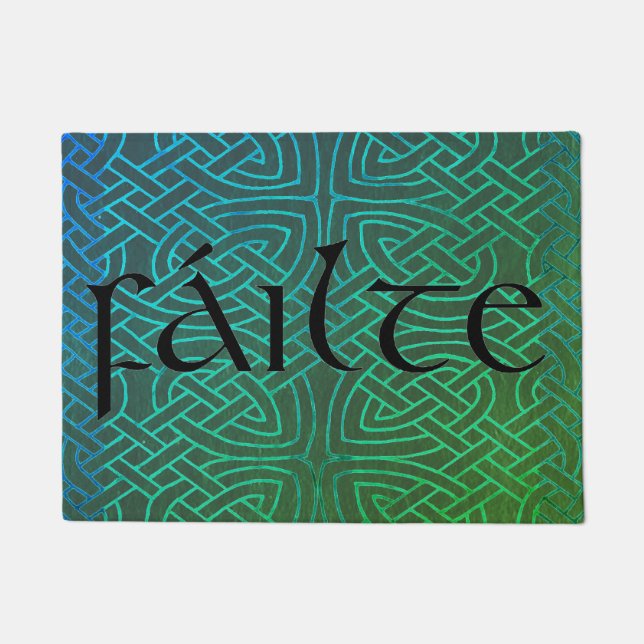Felpudo Alfombrilla, nudo celta, Fáilte (Anverso)