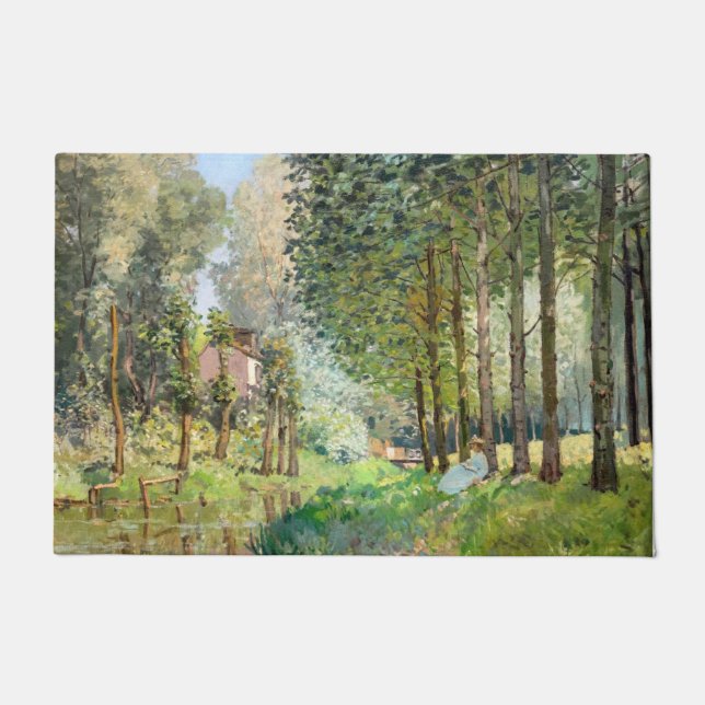 Felpudo Alfred Sisley - Descansa a lo largo del Stream (Anverso)