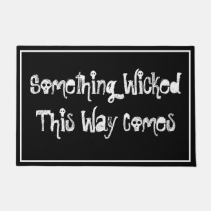 Felpudo Algo Malvado Así Viene Doormat