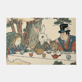 Felpudo Alice Lost in Japan | Ukiyo-e Mad Tea Party
