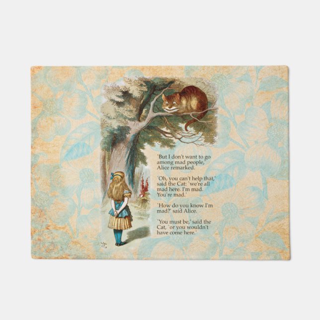 Felpudo Alicia en la Marea del Gato Cheshire (Anverso)