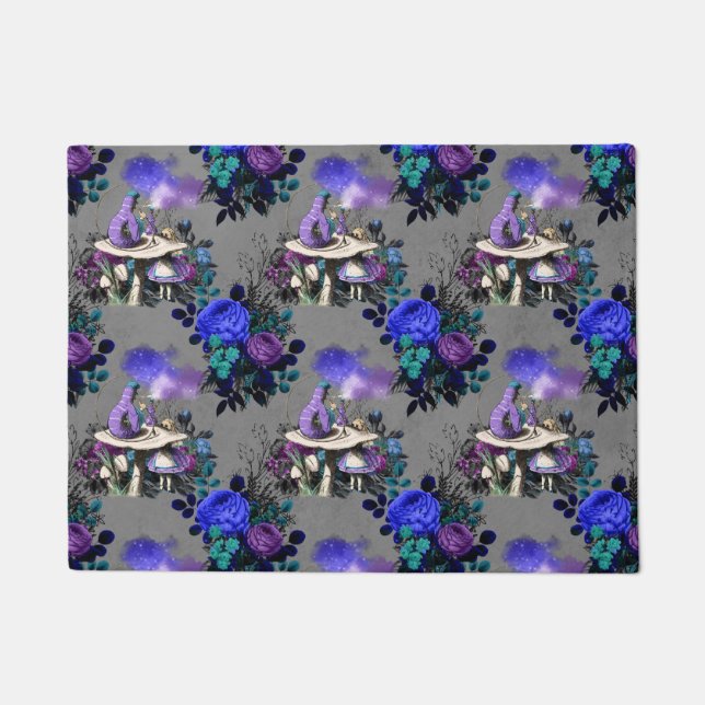 Felpudo Alicia en las flores fumadoras de oruga (Anverso)