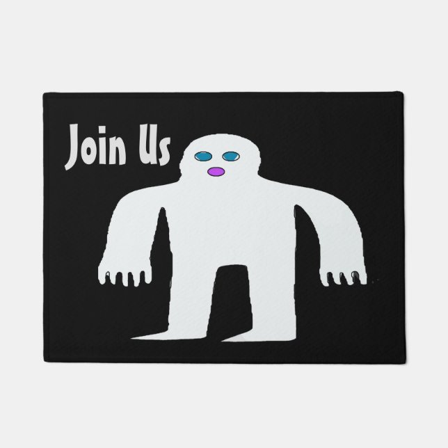 Felpudo Alien, Monster, Únete A Nosotros, Personaliza La A (Anverso)