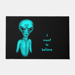 Felpudo Alien, quiero creer