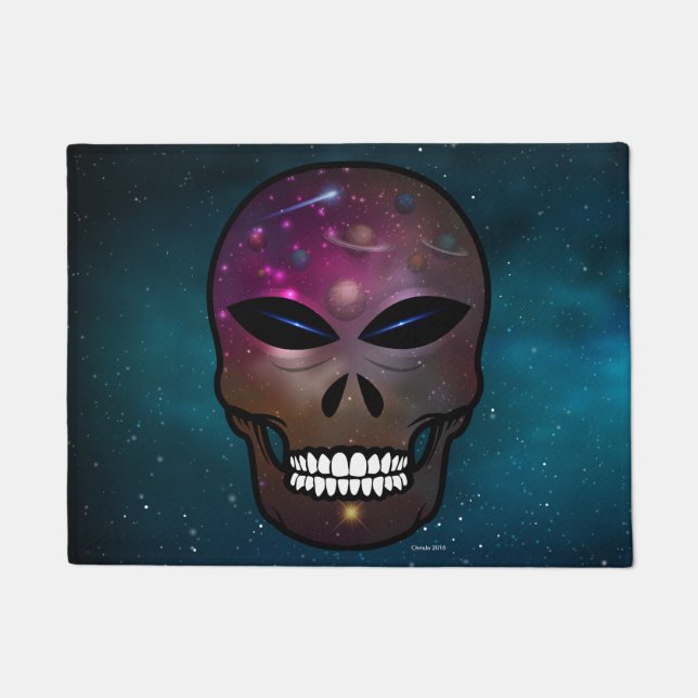 Felpudo Alien Skull Welcome Mat (Anverso)