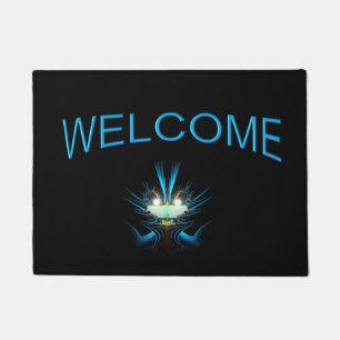 Felpudo Aliente azul de ojos brillantes