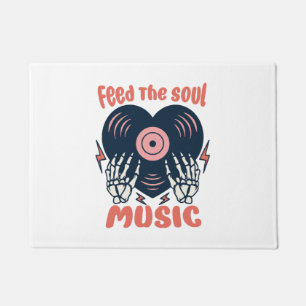 Felpudo alimentar la música del alma