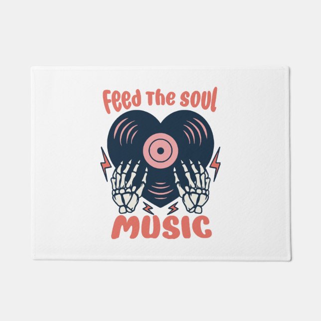 Felpudo alimentar la música del alma (Anverso)