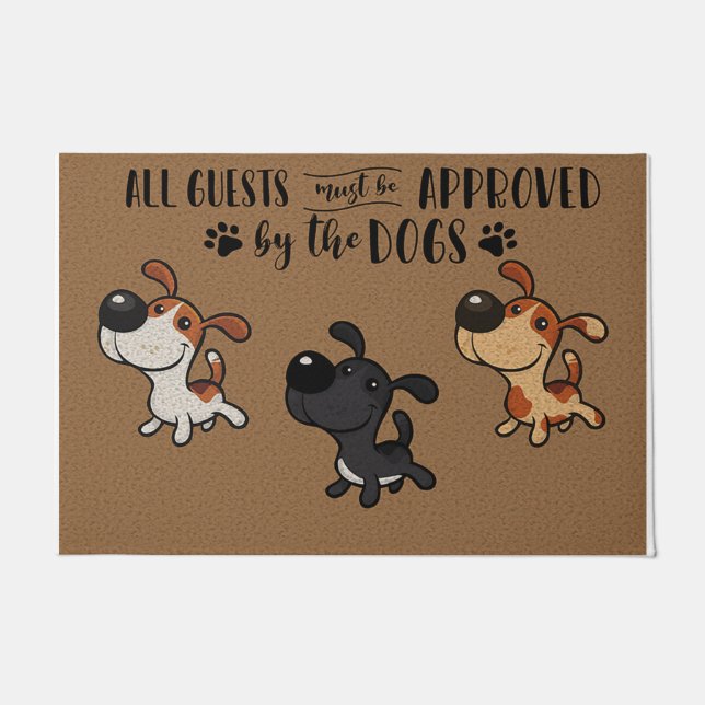 Felpudo All Guests Must Be Approved By The Dogs (Anverso)