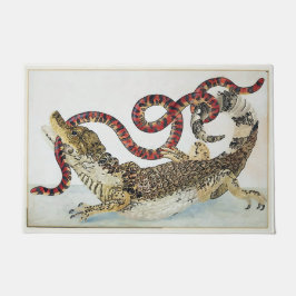 Felpudo Alligador y serpiente, añadir texto Doormat
