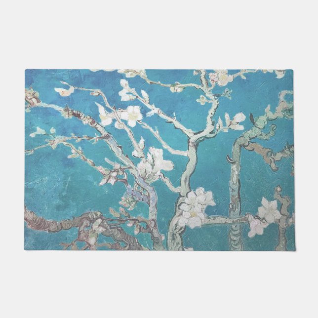 Felpudo Almond Blossom Van Gogh Art (Anverso)
