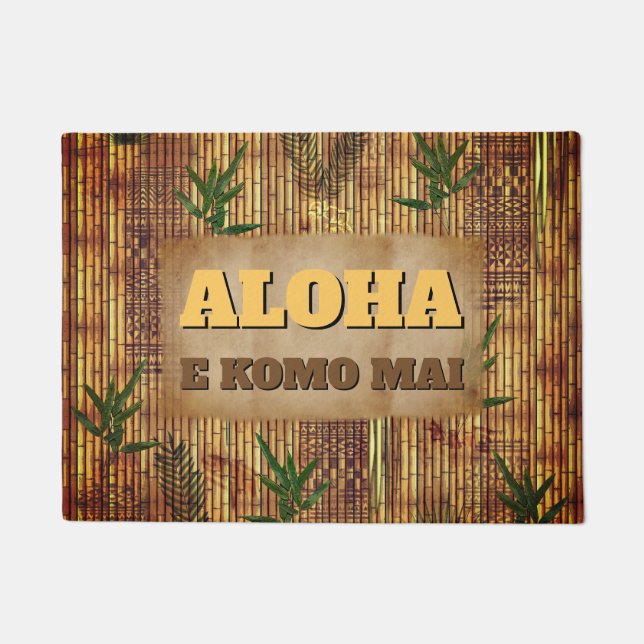 Felpudo Aloha - E komo mai (Anverso)
