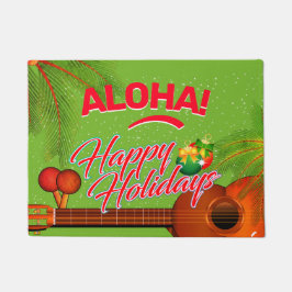Felpudo ALOHA Felices vacaciones con Ukulele y Palm