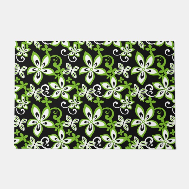 FELPUDO ALOHA HAWAII (NEGRO/LIME) (Anverso)