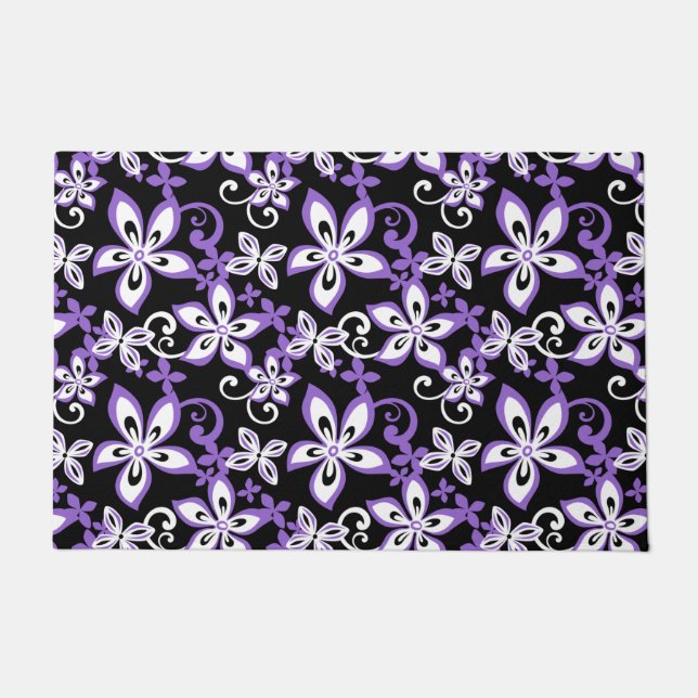 FELPUDO ALOHA HAWAII (NEGRO/PURPLE) (Anverso)