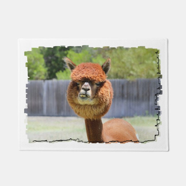 Felpudo Alpaca divertida (Anverso)