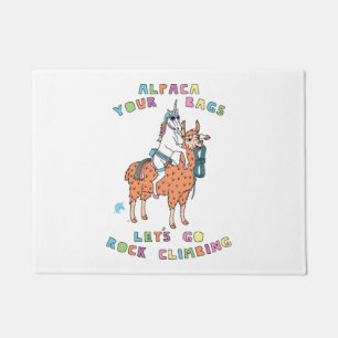 Felpudo Alpaca tus bolsas vamos a escalar Unicornio
