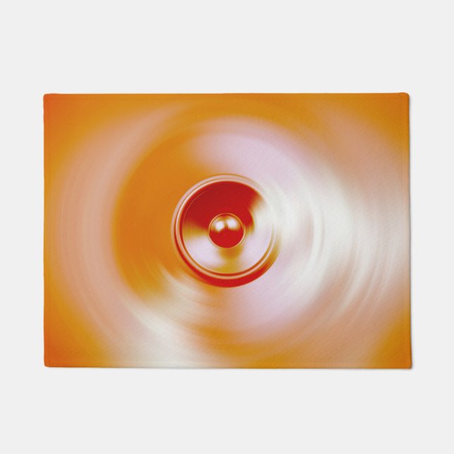 Felpudo Altavoz de música de giro rojo (Anverso)