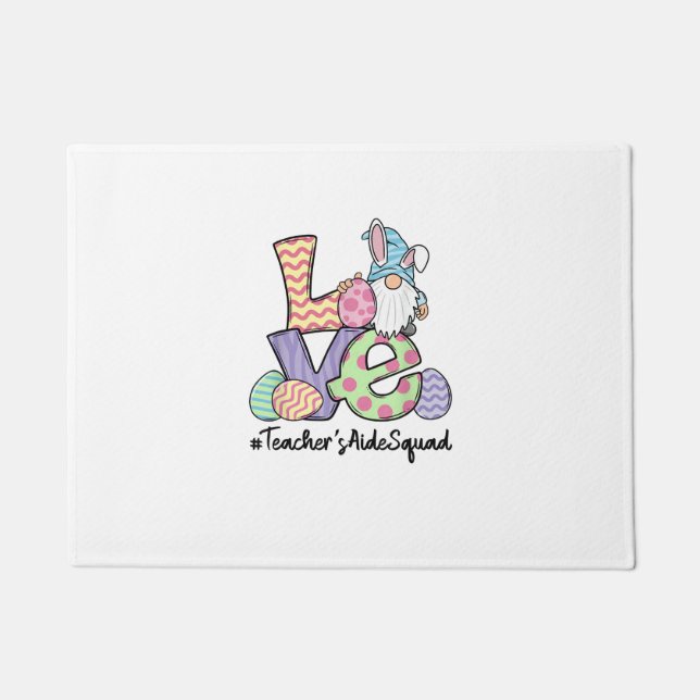 Felpudo Ama ayudante de maestro de Pascua Gnomos Maestro P (Anverso)