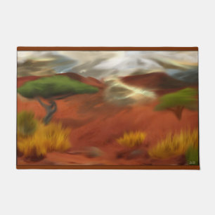 Felpudo Amanecer al aire libre australiano resume arte