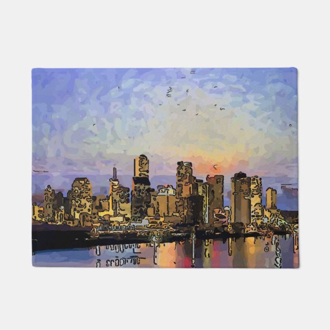 Felpudo Amanecer de Nueva Orleans (Anverso)